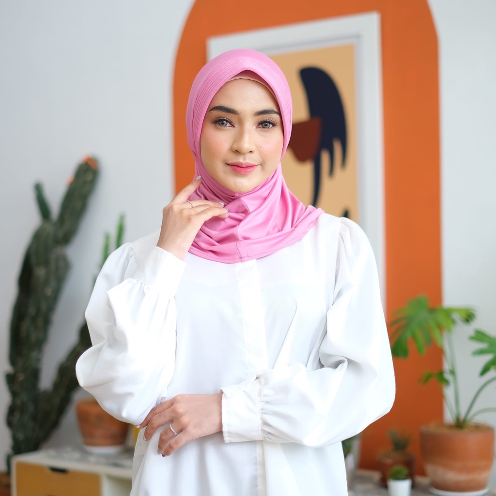 Jilbab Instan Bergo Sport Hamidah Jersey