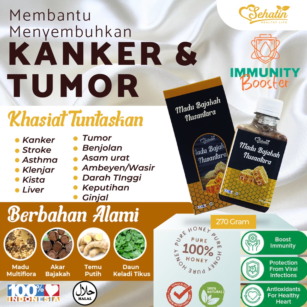 MADU BAJAKAH ASLI KALIMANTAN - Madu Bajakah 100% Original 330 ML - Madu Akar Bajakah Nusantara Atasi Benjolan Tumor Kanker Kelenjar Kista Ambeien Stroke penyakit Kronis lainnya