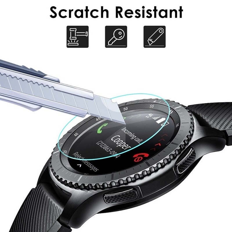 Film Pelindung Layar Tempered Glass Untuk Samsung Galaxy Watch 4 40 / 44mm Classic 42 / 46mm