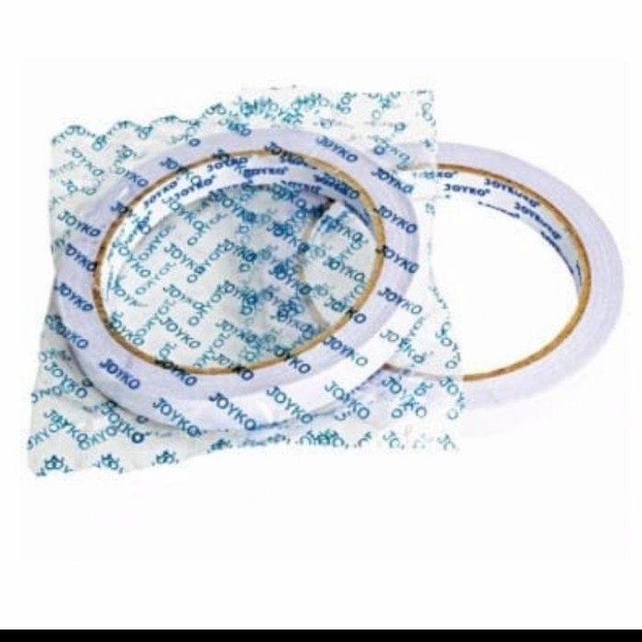

Double tape joyko/kenko 6mmx15 yard 1/4 inch per lusin