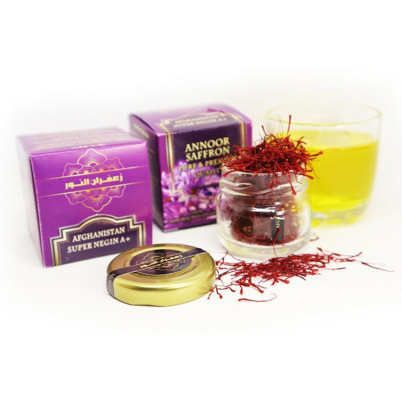 

Saffron Afghan Super Negin Grade 1+ berat 1gram