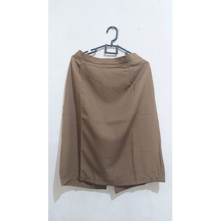 (Preloved)_PDH Khaki Wanita Pendek Pemda Aceh