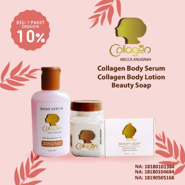 PAKET MECCA ANUGRAH BY SYB - BIBIT COLLAGEN + BODY SERUM + BEAUTY SOAP