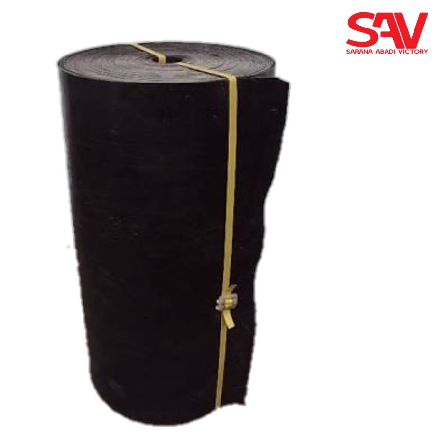 Karpet talang air hitam rol / talang karet hitam rol ukuran 110cm