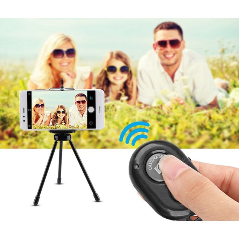 Remot Bluetooth Remote Shutter Kamera Remot Tripod Handphone Androis &amp; Ios
