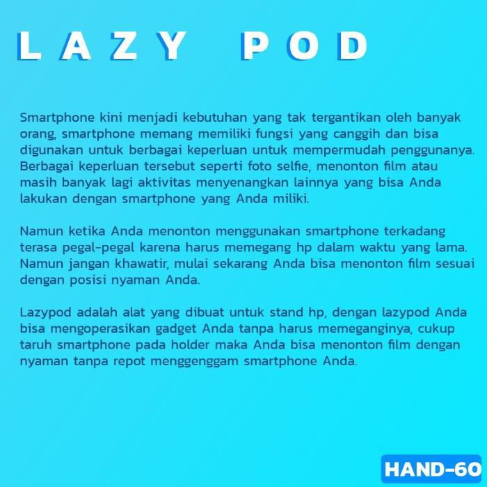 LAZYPOD JEPIT monopod handphone besi elastis holder new