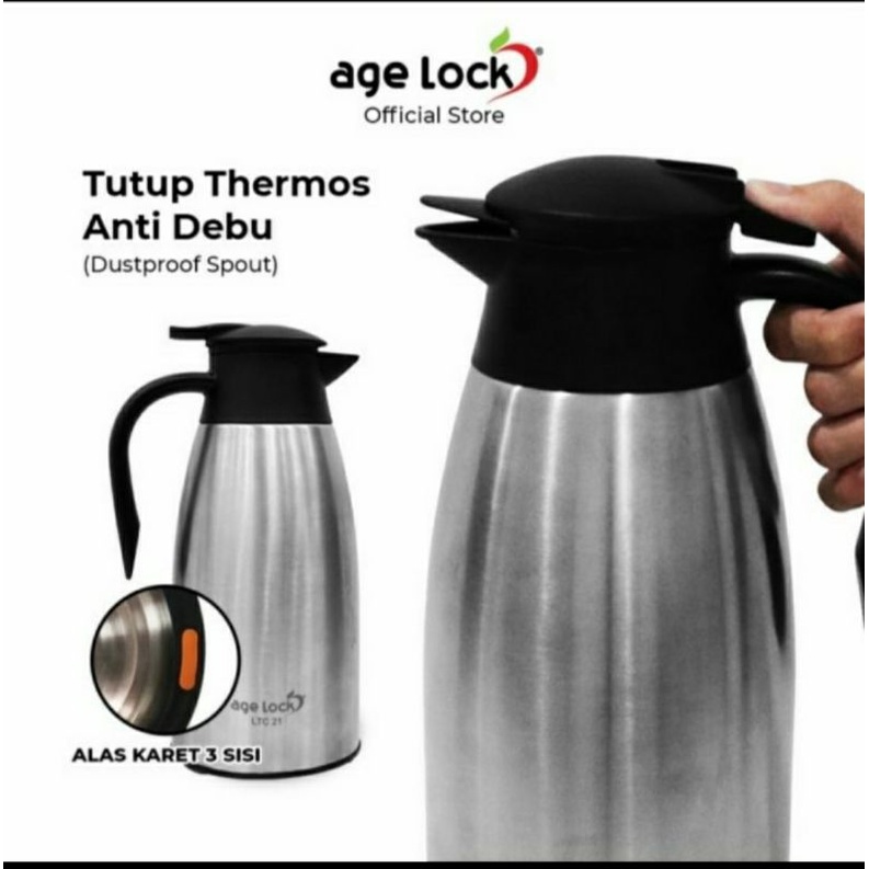 thermos AGE LOCK carafe LTC 21 - termos air panas stainless stell 304