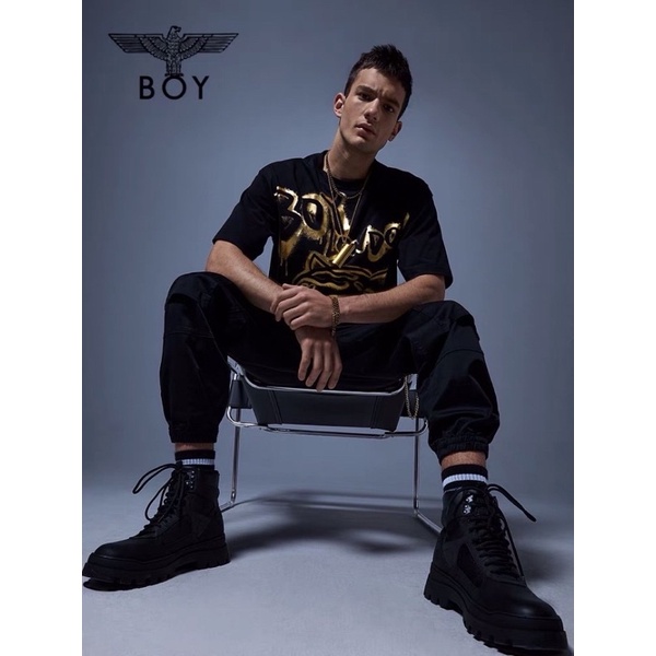 BOY33 T-SHIRT KAOS BOY LONDONPRIA WANITA TIGER GOLD
