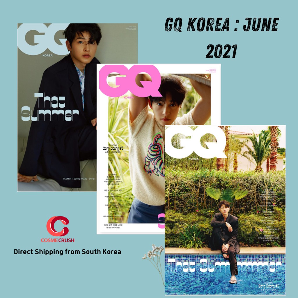 Majalah Korea Gq Korea Magazine 21 June Song Joong Ki Shopee Indonesia