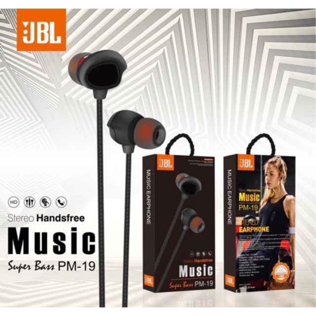 Hf Earphone Headset JBL PM-19 Musik Super Bass