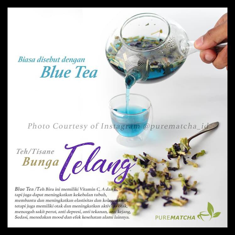 

Hot Sale Bunga Telang Teh Clitoria Ternatea Butterfly Pea Blue Tea Teh Biru 25G