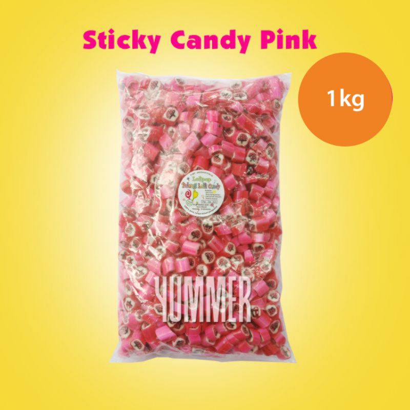 

Permen sticky candy pink 1kg
