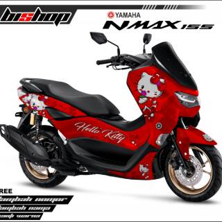 Decal sticker nmax  baru 2020  variasi  putih biru full body 