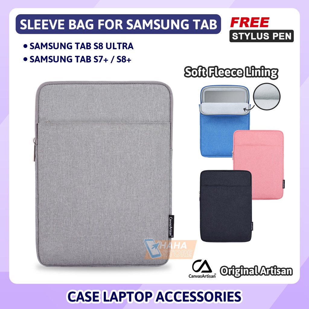 Samsung Galaxy Tab S8 Ultra S8+ S7+ Plus 2022 Sleeve Pouch Bag Sarung Case Protective Tas Pelindung 