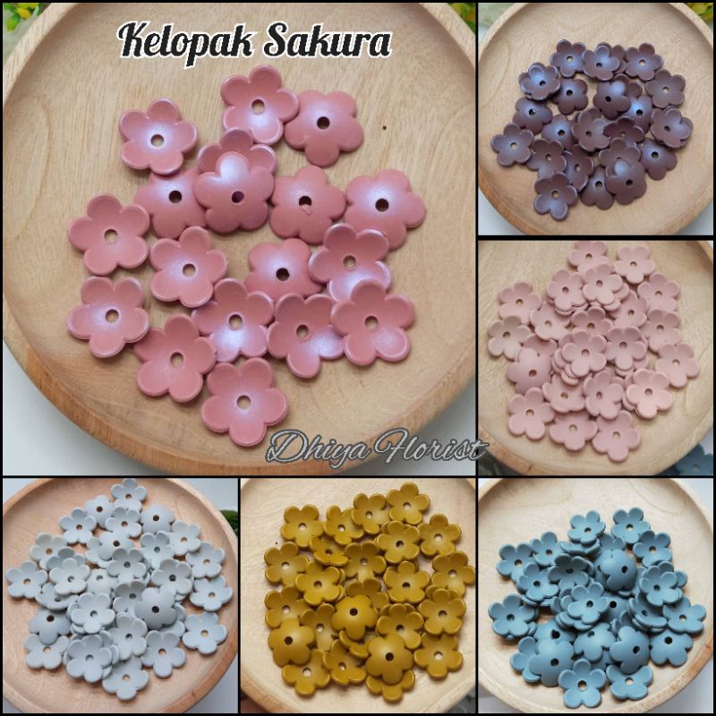 Kelopak Bunga Sakura Doff Kelopak Bunga Sakura Gradasi Kelopak Bunga Moza Manik Kelopak Cangkang 16 