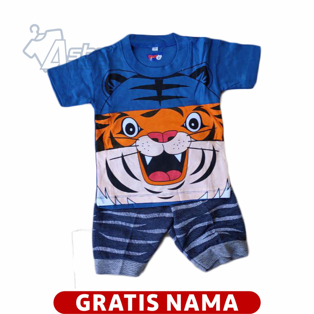 Baju Bayi Motif Harimau 3 sampai 18 bulan