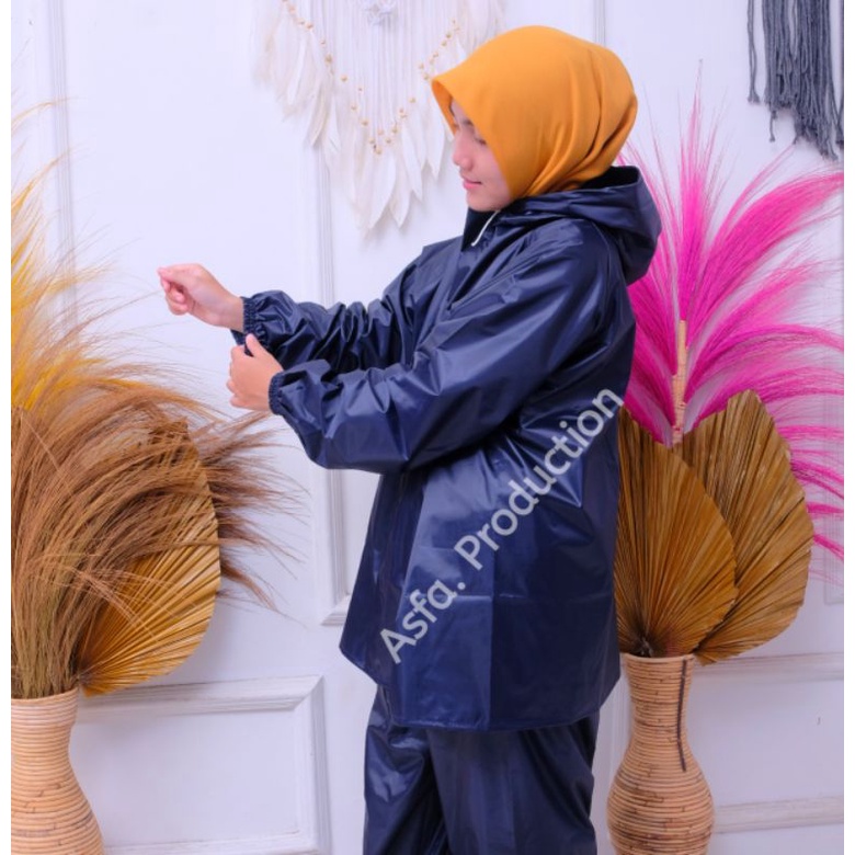 RAINCOAT, JAS HUJAN Murah Berkuwalitas Setelan Pria Dan Wanita Jaket Celana BY POLO RUBEL