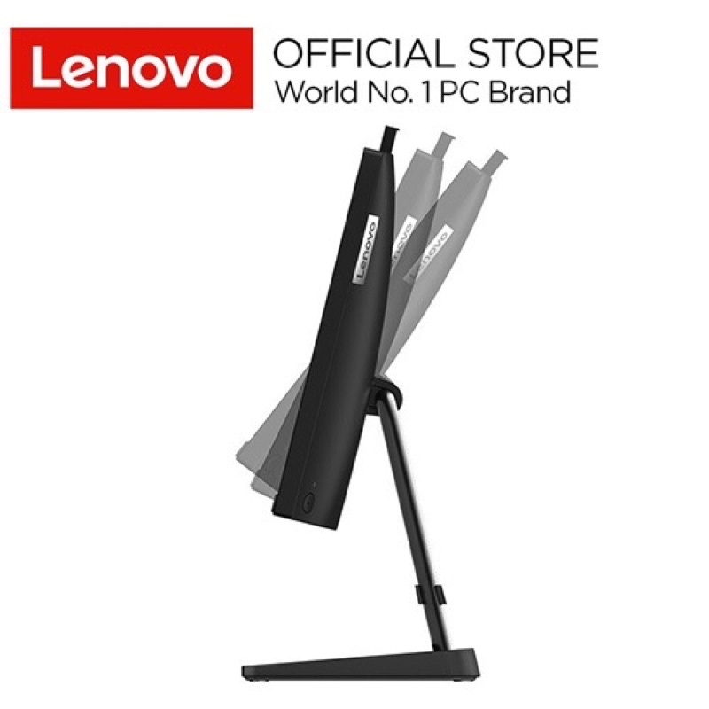 Lenovo PC IdeaCentre AIO 3 3020e Win 11 - 8GB - SSD 256GB - 21.5&quot; FHD IPS Integrated AMD Radeon DVD Wired Keyboard Mouse 66ID Black Desktop All-in-One AIO3 Terjangkau 22inch Antiglare