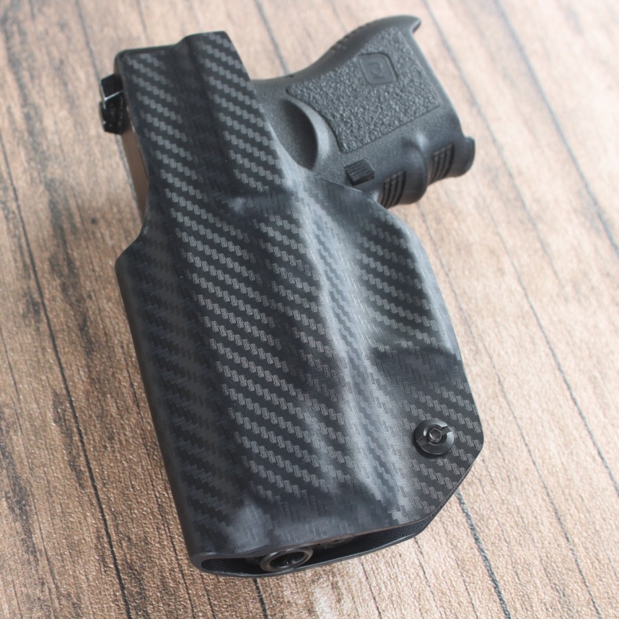 kydex holster iwb glock 26 27 motif karbon