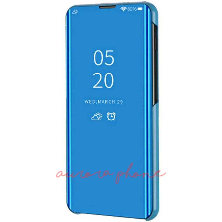 Original Flip Case Vivo Y20 / Y20i Clear View Cover Mirror Standing Ca
