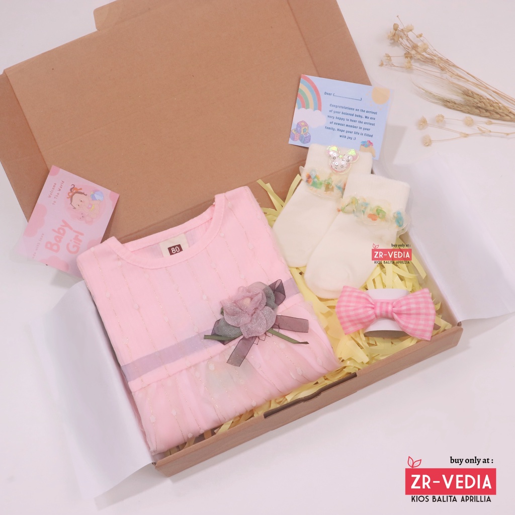 [DAISY] Hampers Baby Girl 0-36 Bulan / Kado Lahiran Bayi Perempuan Bulan Hadiah New Born Gift Dress