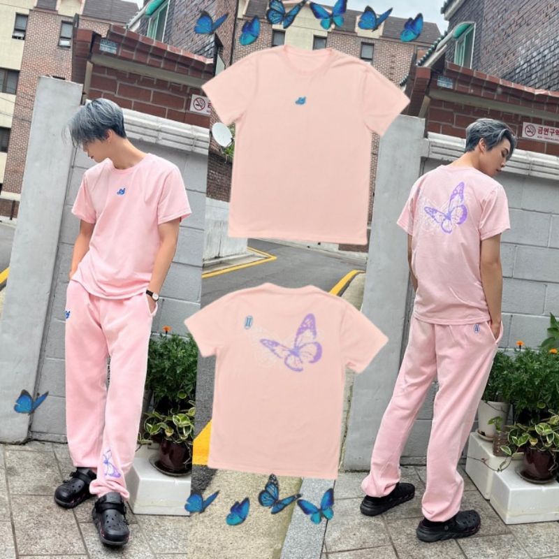 T-Shirt Sweater Hoodie Johnny NCT Butterfly [Free gift]