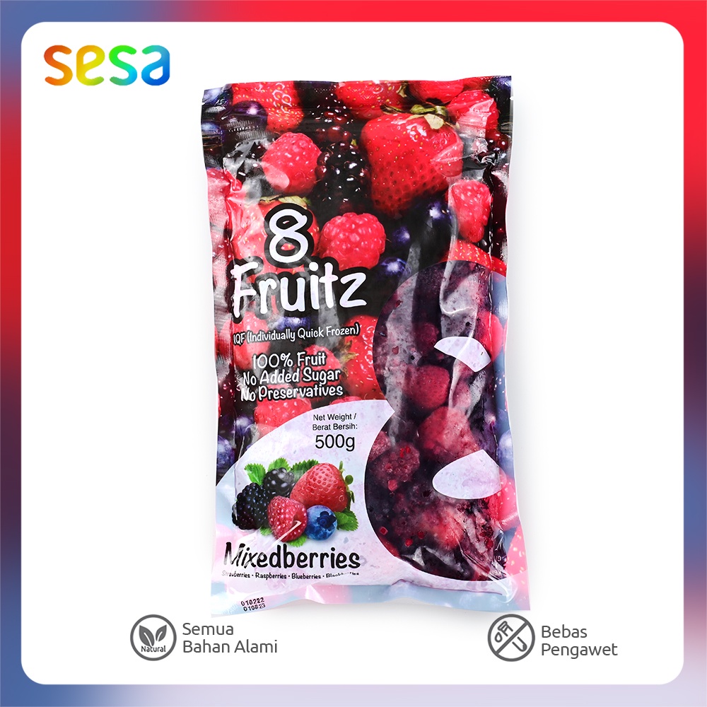 

8 Fruitz - Mixed Berries Frozen 500 g (Buah Beku)