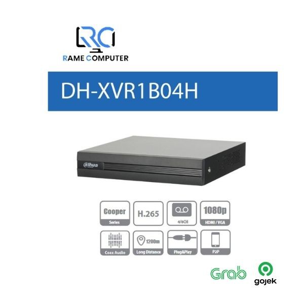 DVR DAHUA COOPER 4Ch 5mp DH-XVR1B04H 4 CHANNEL