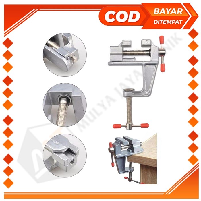 Klem Catok Vise Table Ragum Penjepit Mini Kayu Catok Meja Mini Clam Penjepit Meja