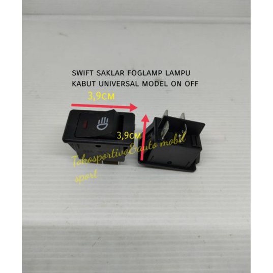 saklar switch foglamp universaL mobil saklar on off lampu kabut universal mobil kaki 4