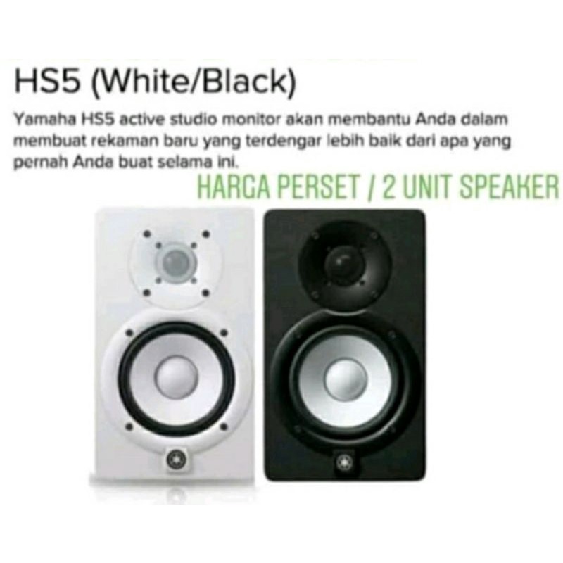 Speaker Monitor YAMAHA HS5 (sepasang) HS-5