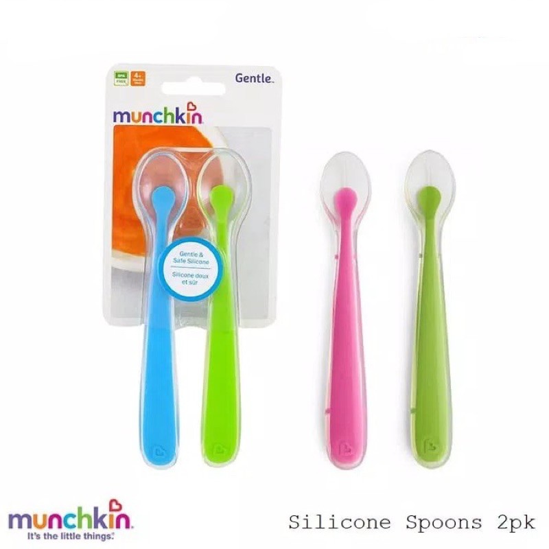 Munchkin Sendok Silikon / Silicone Spoons