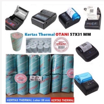 

OTANI KERTAS THERMAL 57MM X 31MM STRUK KASIR 57x31 / 57 x 31 - Isi 10 Roll