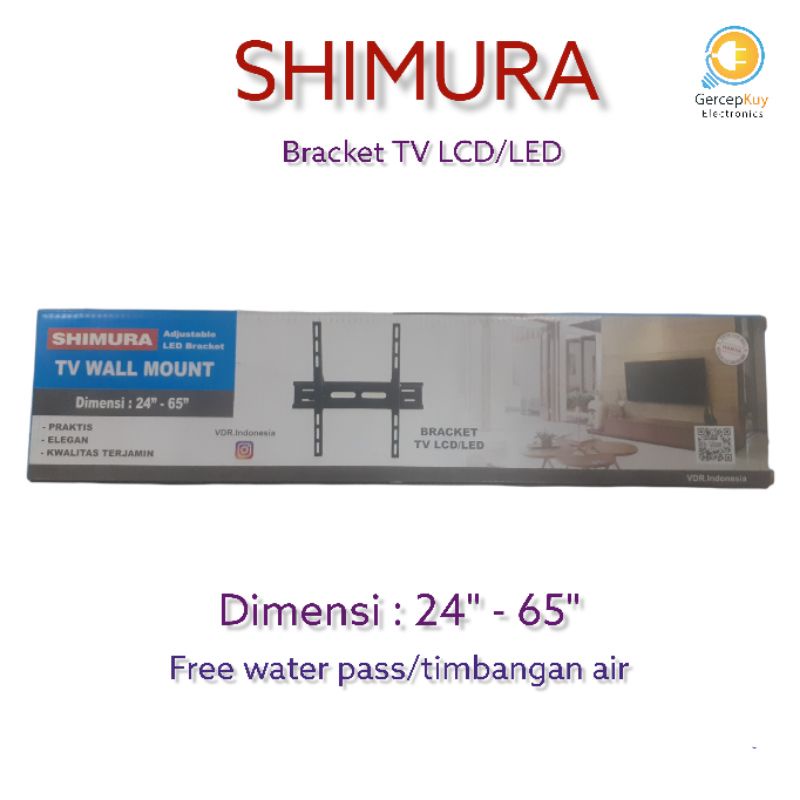 Bracket TV 24&quot; - 65&quot; / Bracket TV LED 24&quot; - 65&quot; Flexsibel SHIMURA