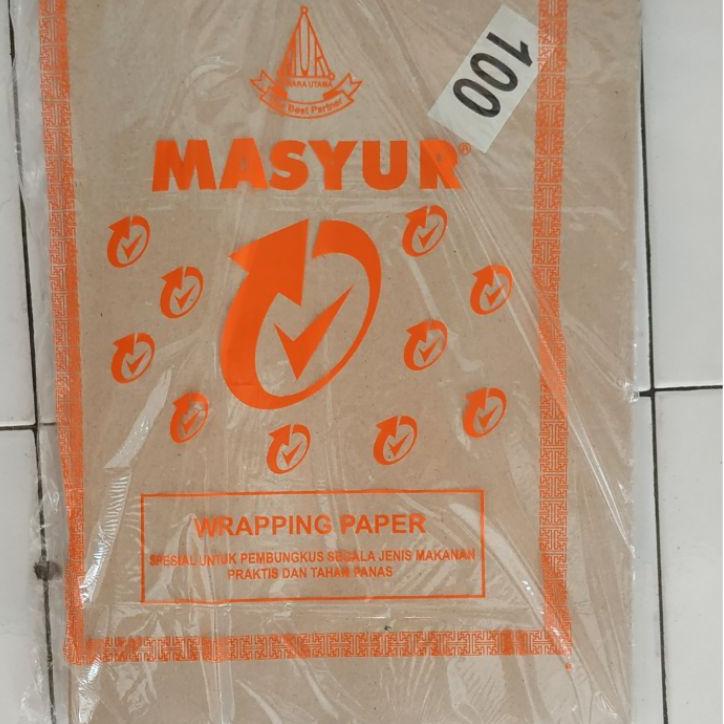 

Mall✔️ Kertas Minyak / Pembungkus Nasi (28x38) Isi 100