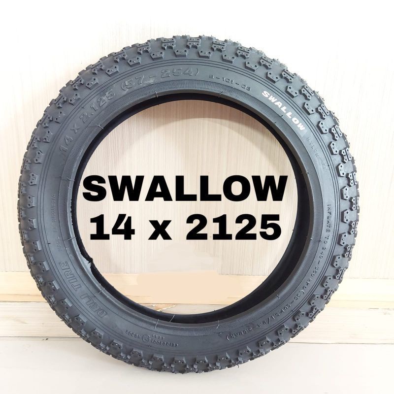 BAN LUAR SEPEDA ANAK LISTRIK SELIS 14 X 2.125 SWALLOW DELI TIRE S101 S-101