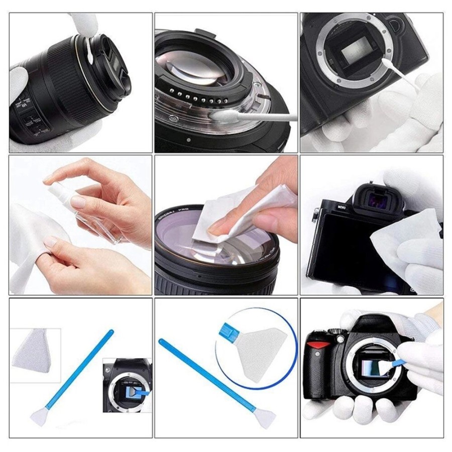 Set Pembersih Kamera Camera Cleaning Kit 6 in 1 - 430978 - Black