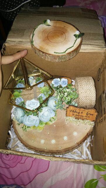 Tempat Cincin /terarrium Ringbox /ringbearer/ Tempat Maskawin/tempat Cincin Rustic /terarrium Rustic