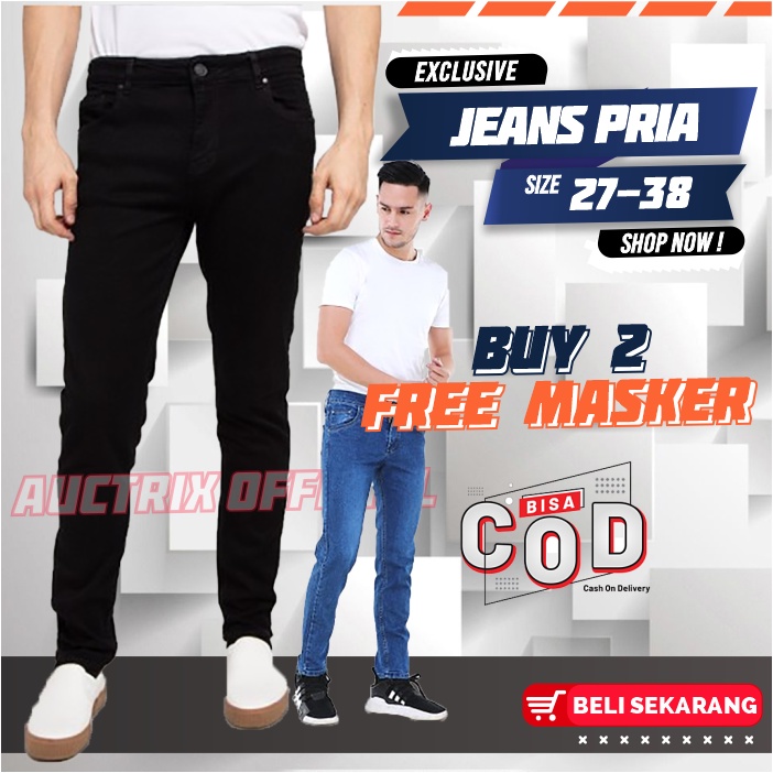 CELANA JEANS PRIA 27 38 Bahan Bagus Ufc Venum Mma Pantai Gym Lari Fitnes Wa Distro Jk KECE HITS Q2R1