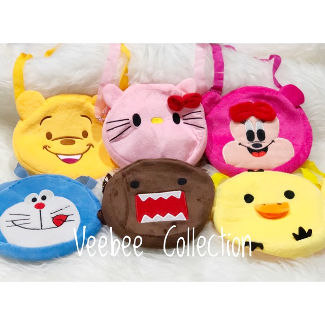 Selempang anak/ selempang anak karakter/ sling bag/ tas kecil/bag/ tas selempang boneka anak