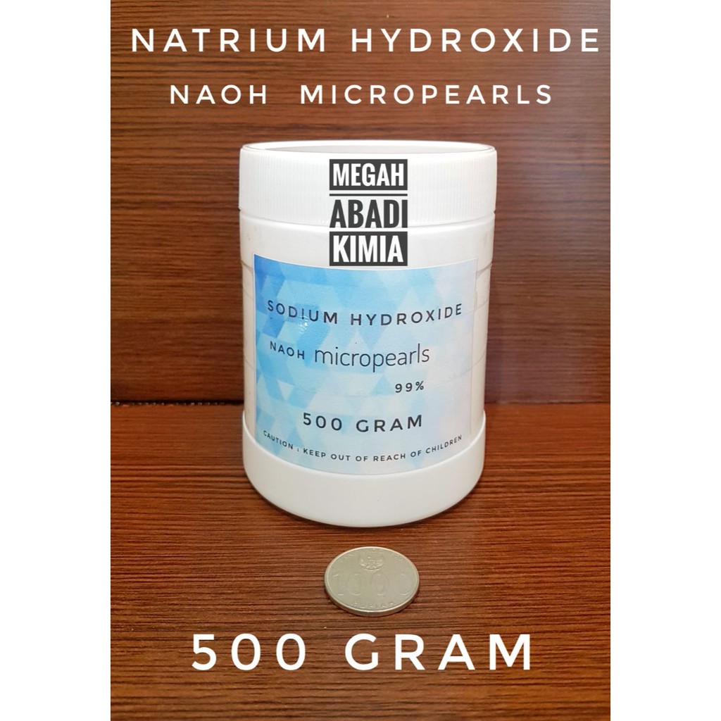 Jual NaOH Caustic Soda micropearls Natrium Hydroxide 500 Gram Shopee Indonesia