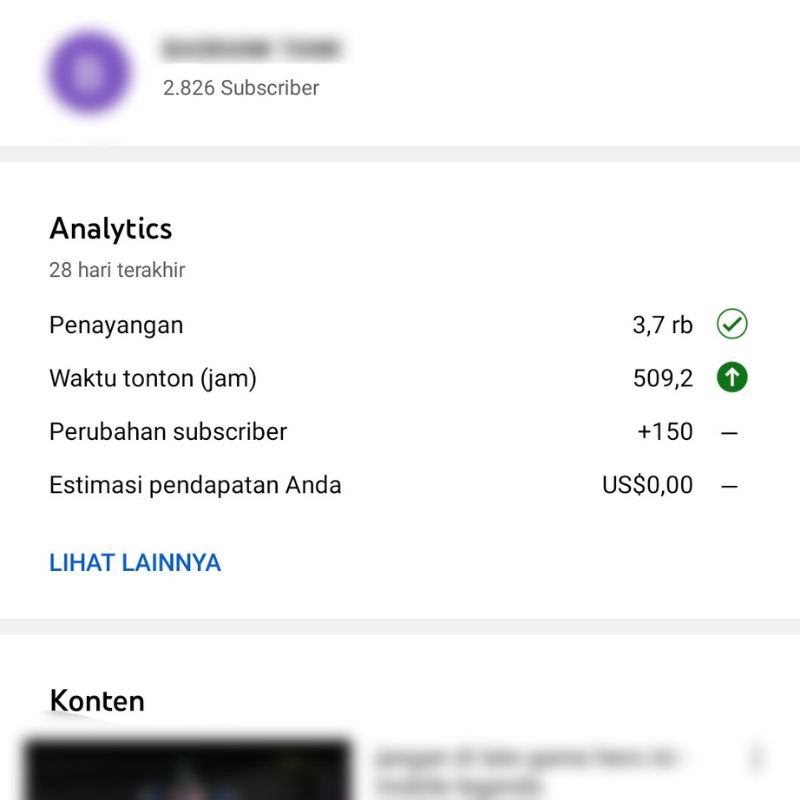 AKUN YOUTUBE 2.500 Subscriber (Game) Akun Tahun 2020