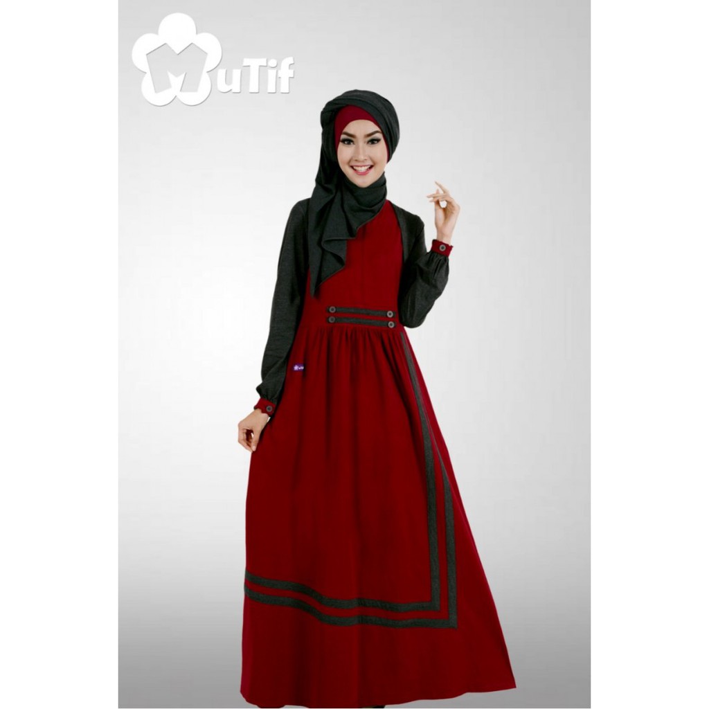 GAMIS MUTIF 168 / GAMIS CANTIK / GAMIS ANGGUN / GAMIS MODERN / MUTIF FASHION