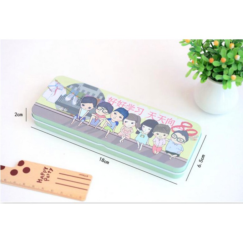 

(PROMO) Kotak Pensil/ Tempat Pensil Hao Hao Xuexi Bahan Besi