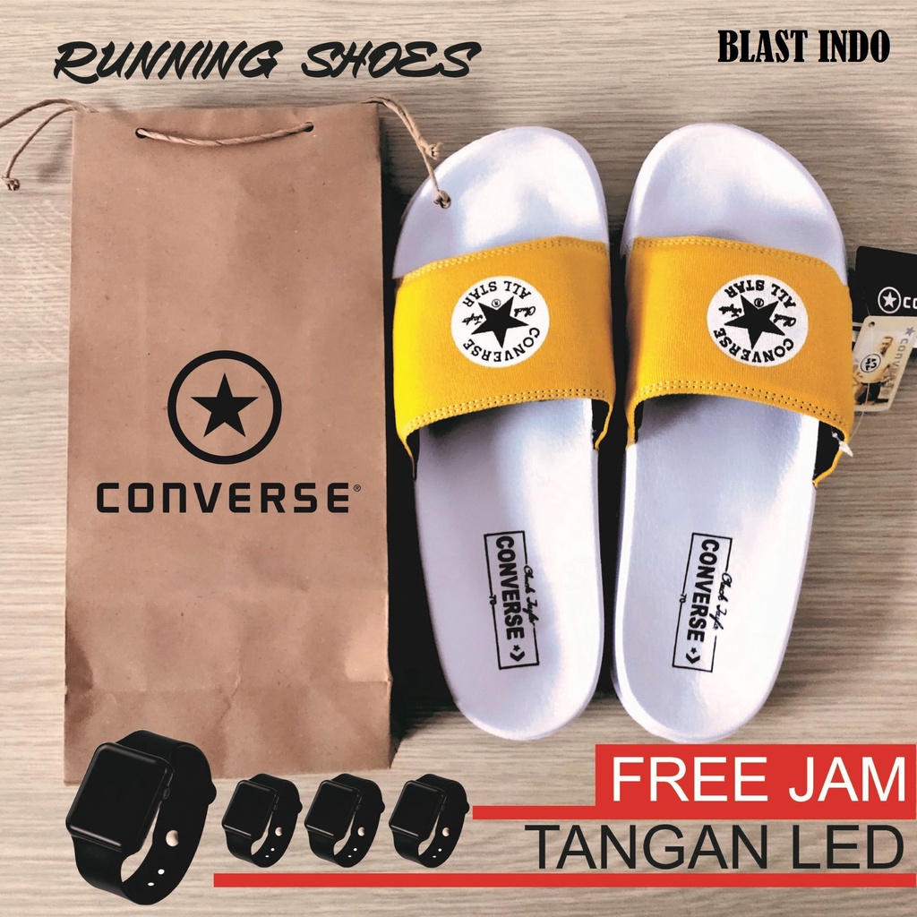 Sendal Pria Converse03 PREMIUM Sendal Pria Slop/Sandal Pria/Sendal Jepit/Sendal Flip Flop/Sendal Sli
