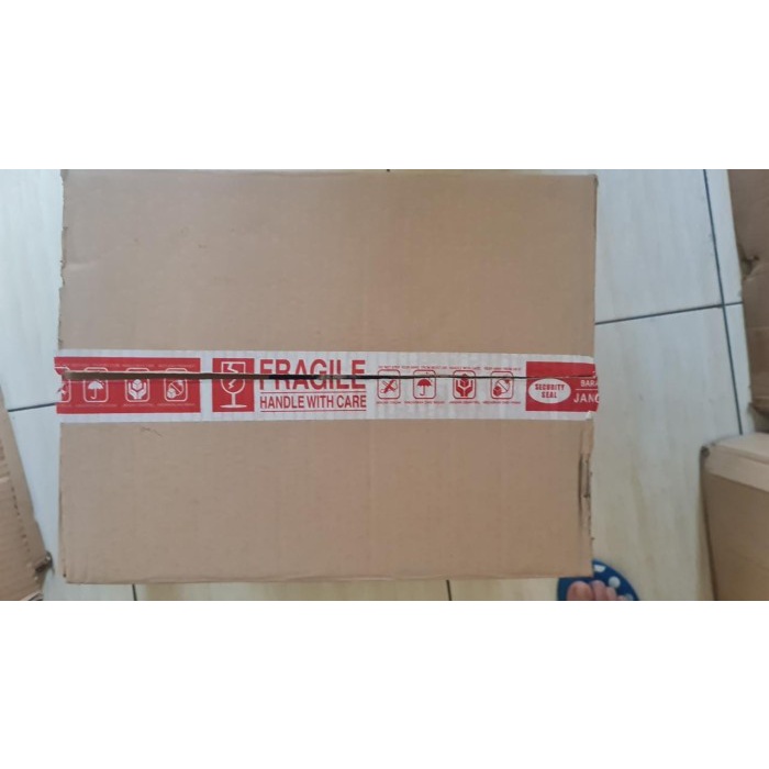 

Produk Unggulan Lakban Fragile Putih 2" Inch 48 Mm 72 100 Yard Full My Tape Pecah Trendi