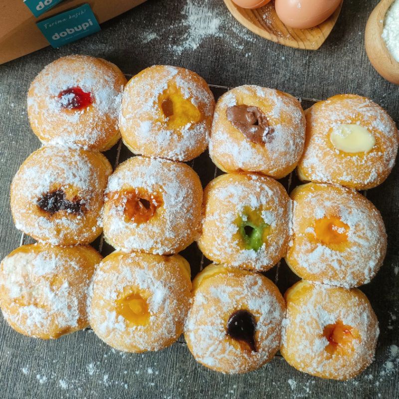 

Donat Bomboloni 12 pcs Ragam Pilihan Rasa