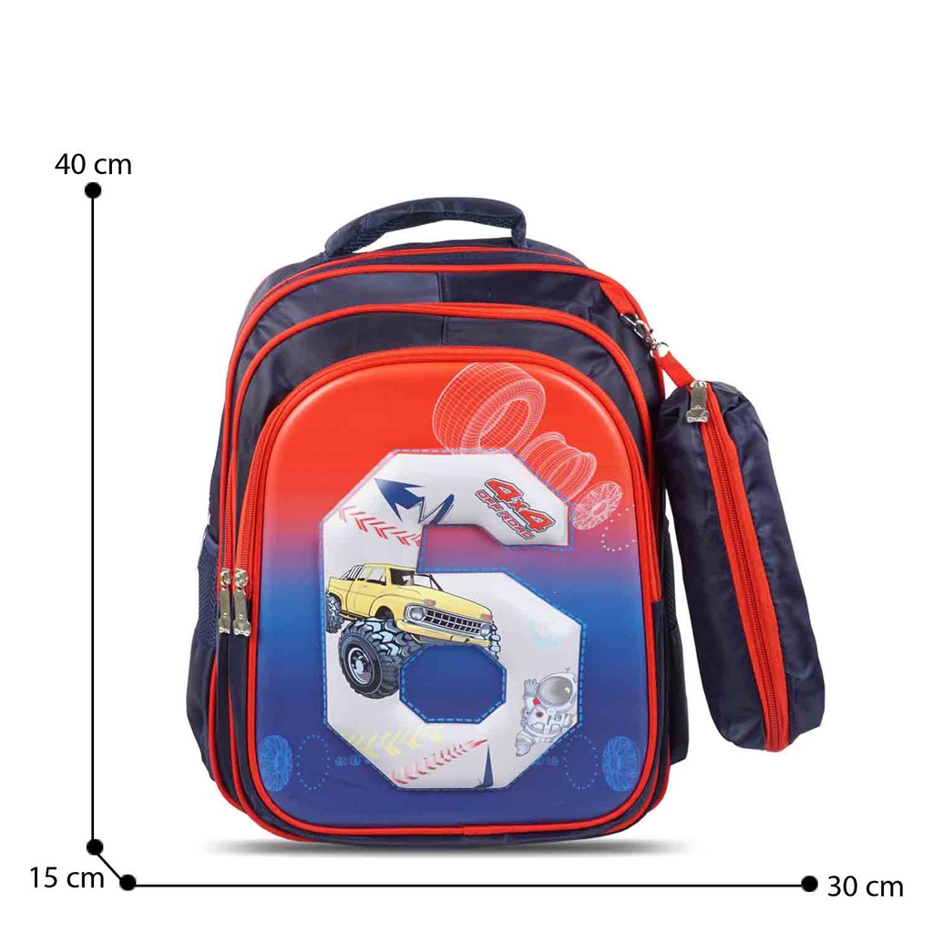 Newtonkids - Tas Sekolah Embos Number / Ransel Number / Ransel Anak Sekolah / Tas Sekolah Anak / Tas Sekolah SD / Ransel Anak Karakter / Ransel Anak Terbaru