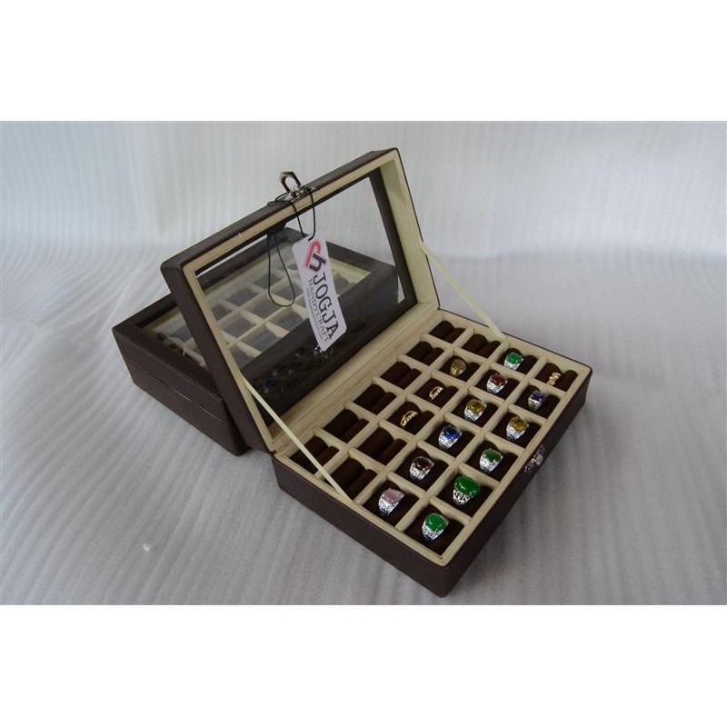 Exclusive Ring Box For 24 Rings / Kotak Tempat Cincin Isi 24