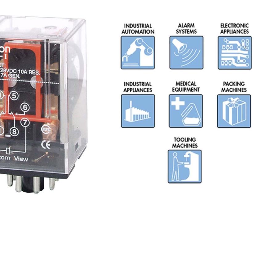 ♪ RELAY MK2P OMRON 12V / RELAY MK2PN OMR 24 VOLT / RELAY OM 220V MK2P-I 8 KAKI / RELAI ➭